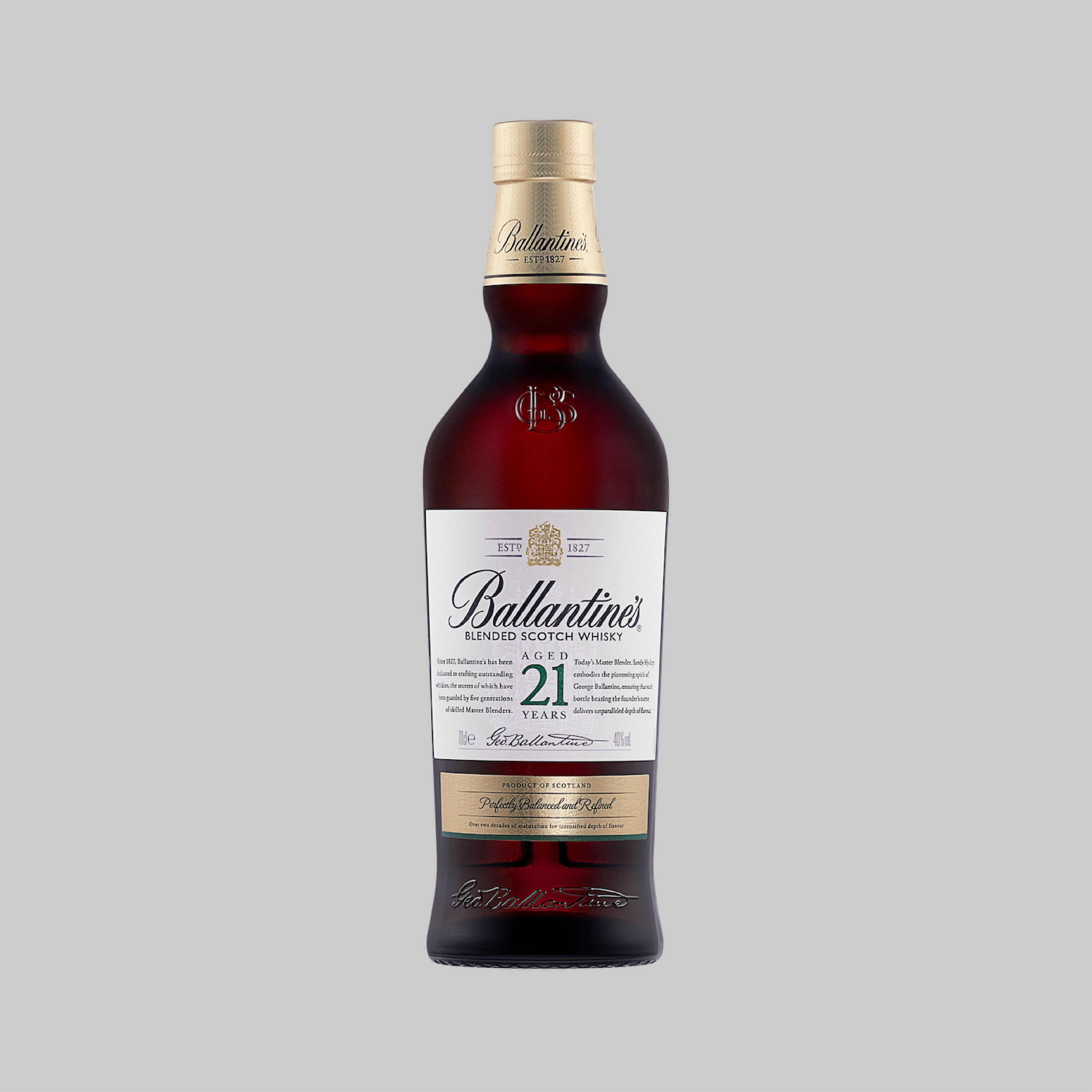 Ballantine's 21 Year Old Blended Scotch Whisky 700ml 40.0% | Time2Drink